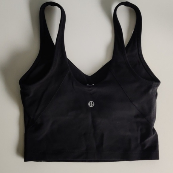 BLACK LULU ALIGN TANK - Picture 1 of 2